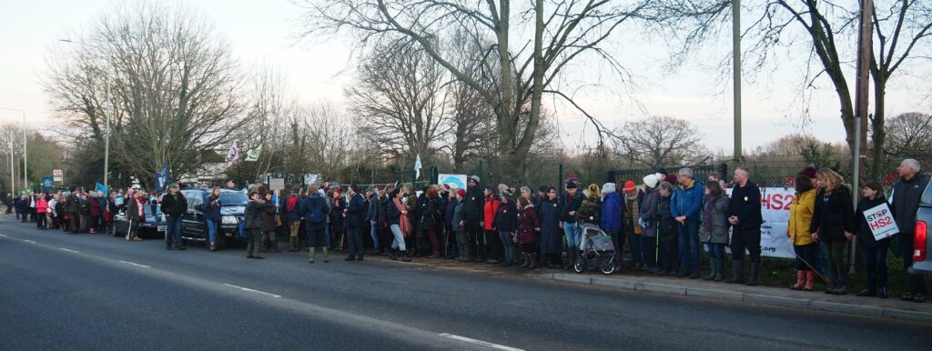 Blackford pumping station protest